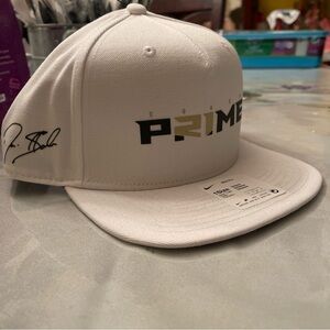 Nike Coach Prime Pro Flatbill Adjustable White Hat NEW OSFM Colorado Buffaloes